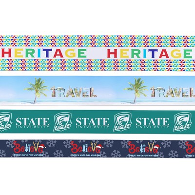 4" Badge Satin Ribbon - 25yd Roll - Sublimation